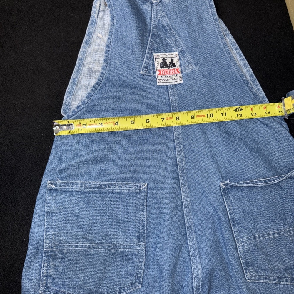 Vintage Bubba Denim Womens Small (28-32) Blue Jean Overall Shorts Bib Overalls - Picture 10 of 15